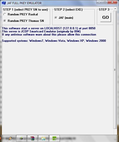 JAF 1.98.66 + PKey Emulator (Kompatybilny Z Windows 7 X64.