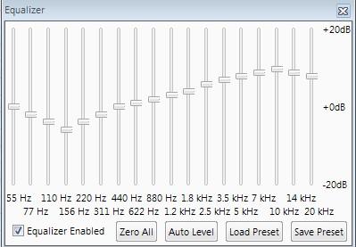 foobar equalizer preset