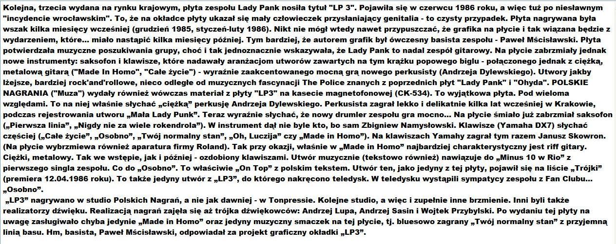 Lady Pank Drop Everything Lady Pank Drop Everything